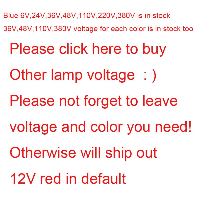 22mm led lampor lamp indikatorlampor pilot lamp panel kort ljus  ad16-22ds 6v 12v 24v 36v 48v 110v 220v 380v röd gul grön: Elfenben