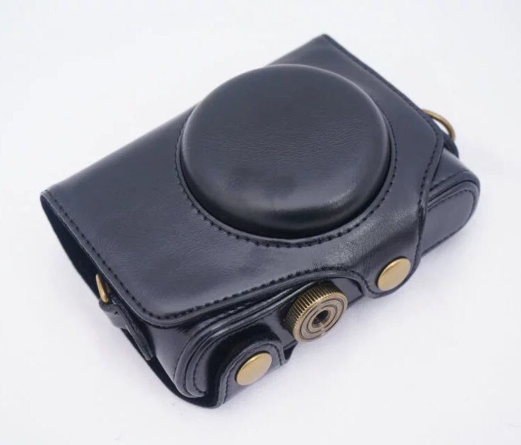 Étui pour appareil photo, housse pour Canon PowerShot SX720 SX730 SX740 HS avec bandoulière: SX720 Black