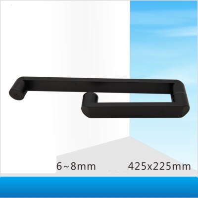 Matte Black Shower Room Handle Glass Door Handle