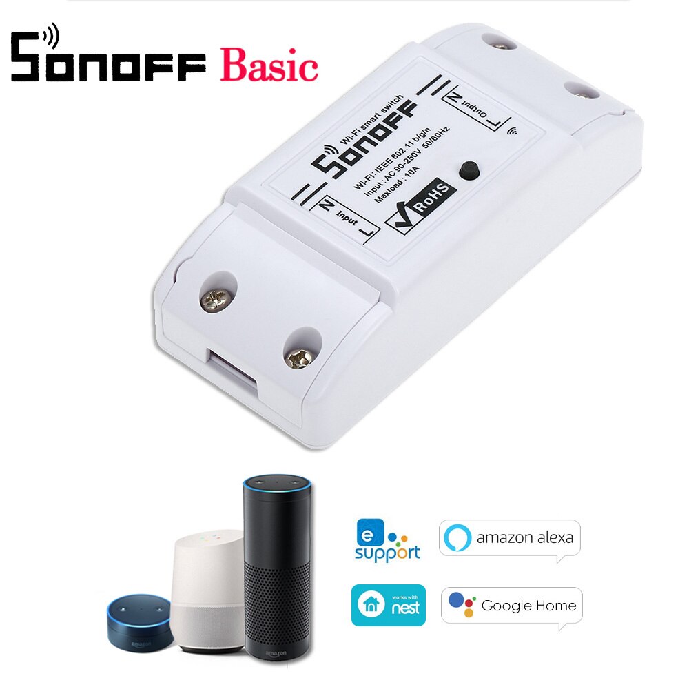 2Pcs/Lot SONOFF Baisc Wifi Smart Socket Switch Wireless Remote Control Power Sockets App Control for Alexa Google Home: Baisc