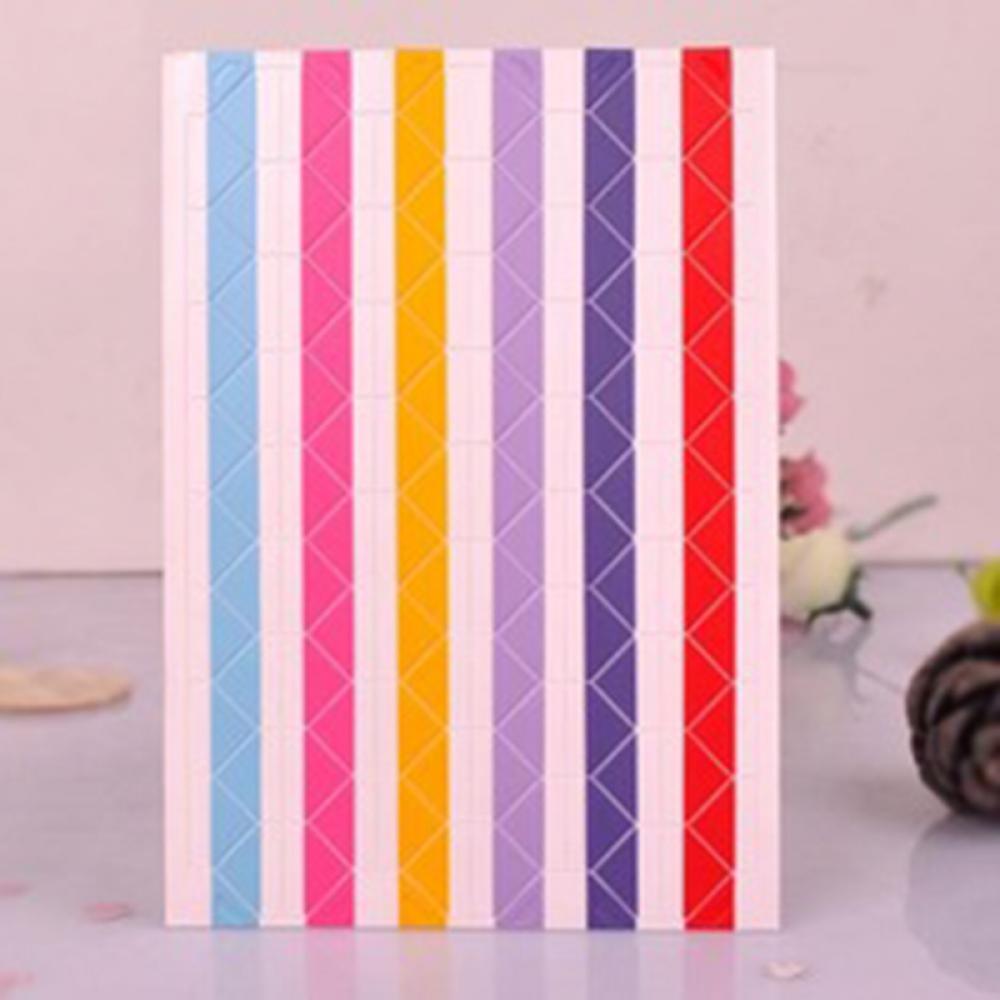 1 Sheet Photo Scrapbook Album Corner Tape Sticker Adhesive Handmade DIY: Mixed Color