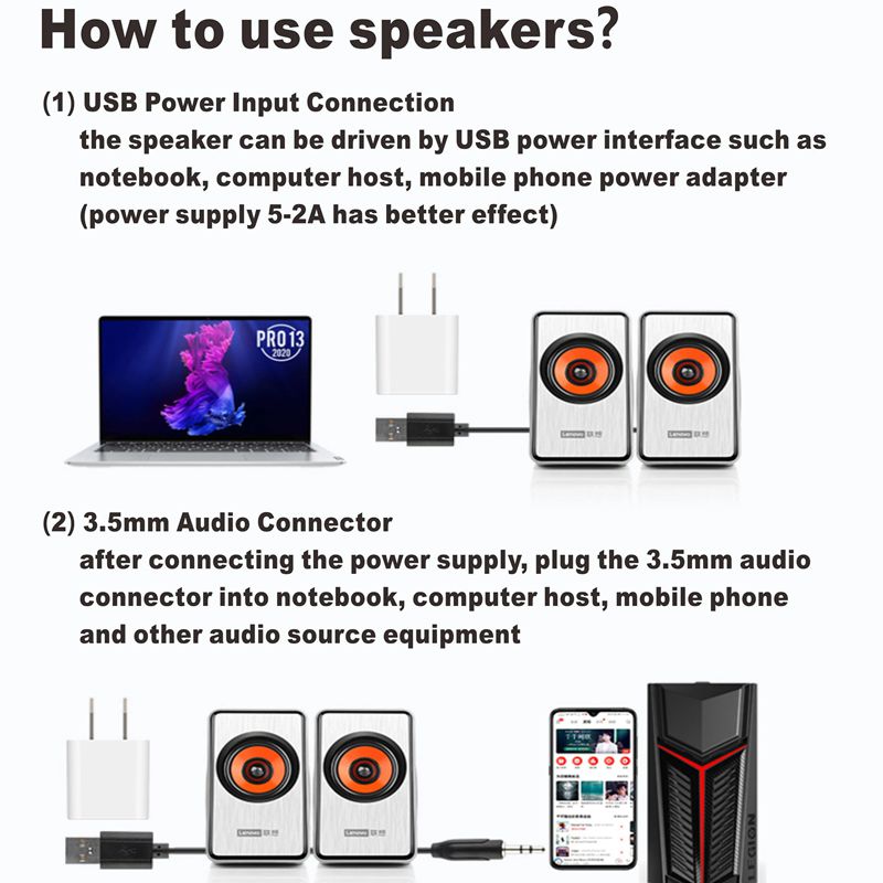 100% oryginalny Lenovo komputer głośnik audio ambona 4D stereofoniczny dźwięk podwójne podwójne membrany Subwoofer przewodowy USB multimedia M550