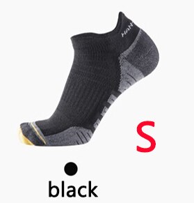 3 pares Xiaomi calcetines deportivos acolchados ligeros de secado rápido transpirables para hombre y mujer calcetines de barco Primavera Verano otoño calcetines cortos de tobillo: S Black Short