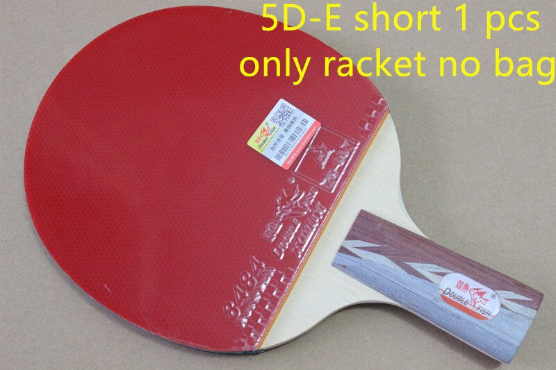 original double fish D Series Table tennis rackets . finished product Table tennis racquet: 5D E short no bag