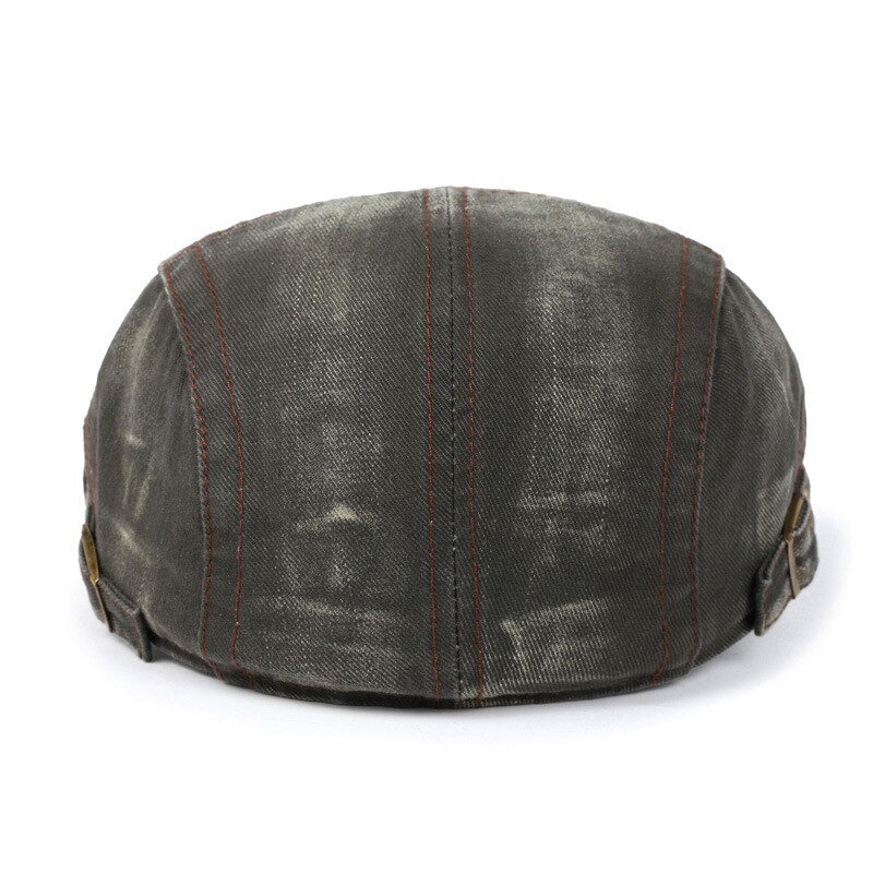 [NORTHWOOD alta Retro de gorra plana para hombre, Gorras Planas boina verano de los hombres de la de tapa plana para adultos de Material de algodón de tamaño de 55-60cm