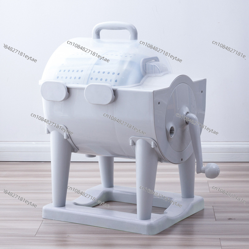 5KG Hand Drum Washing Machine & Dehydrator, Manual Wash & Dry for Student Dormitory, 0-400RPM