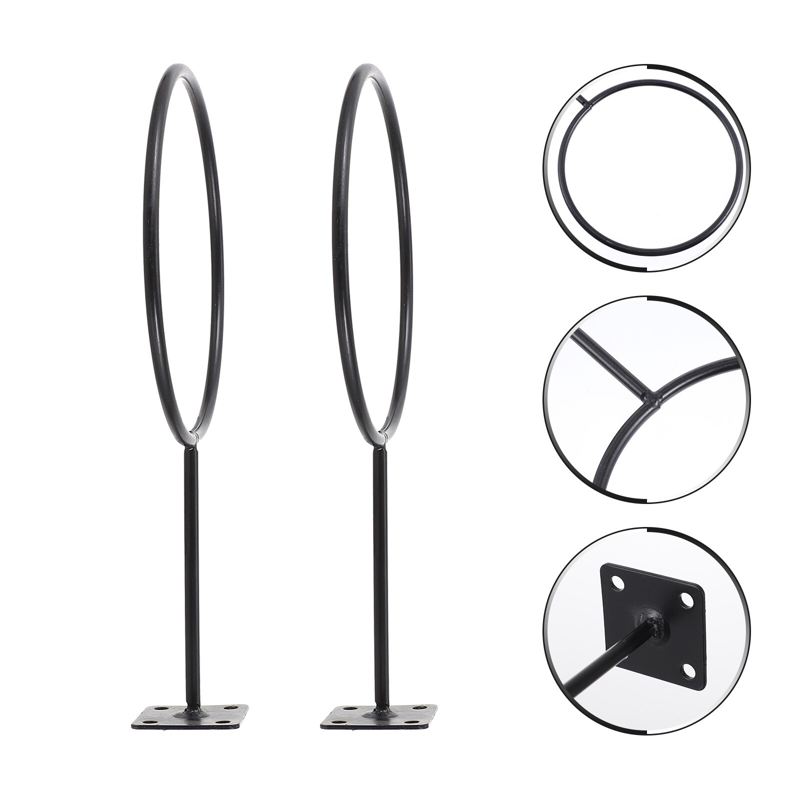 2 sets shop basketball rack iron balls rack caps display stand wall caps holder for decor