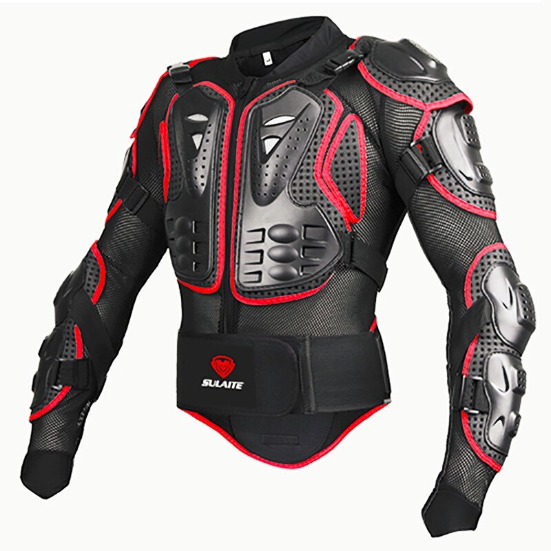 Black/RED Motorcycles Armor Protection Motocross Clothing Jacket Protector Moto Cross Back Armor Protector Motorcycle Jackets