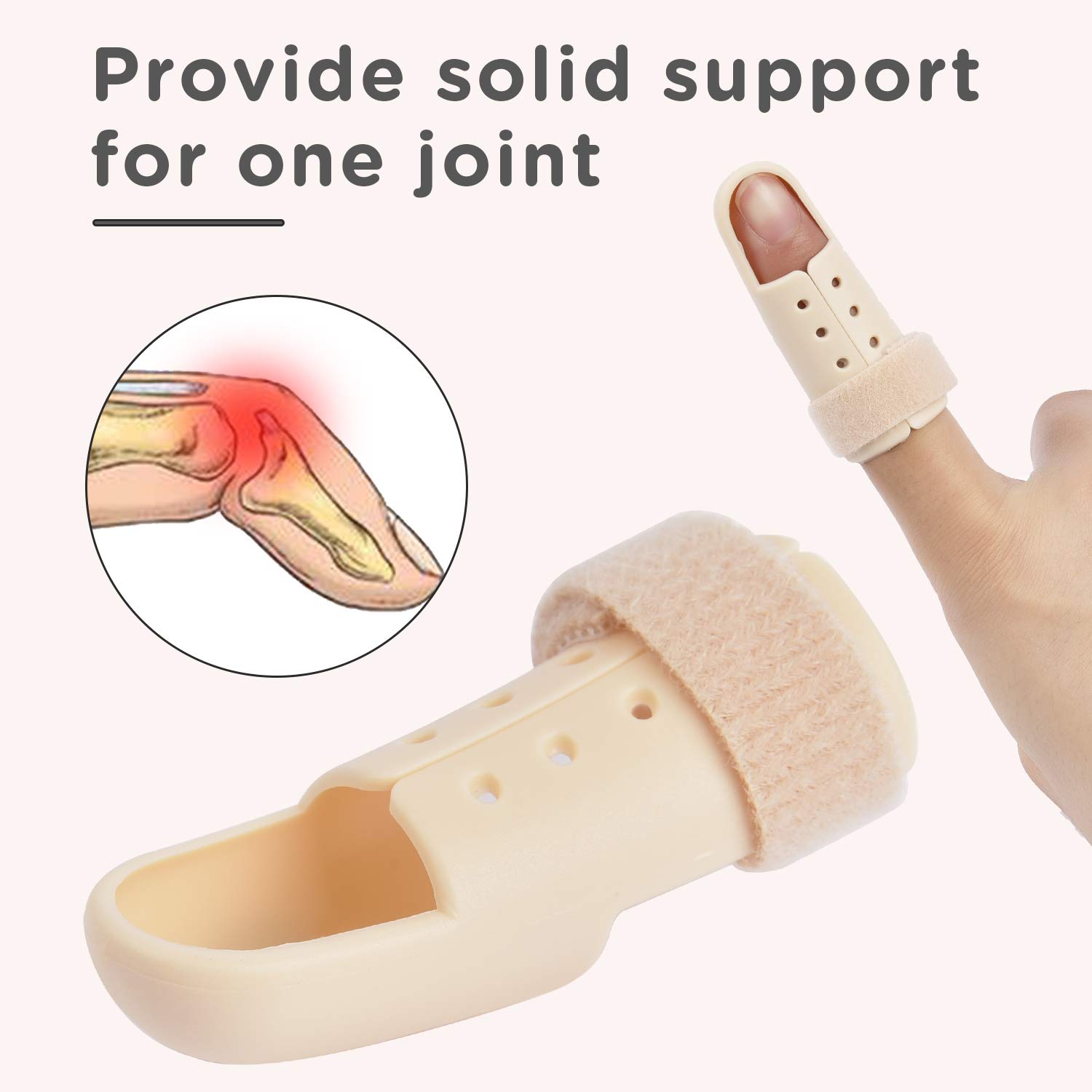 Hammer finger splint brace protector justerbar brudt finger joint stabilizer straightening arthritis knuck immobilisering