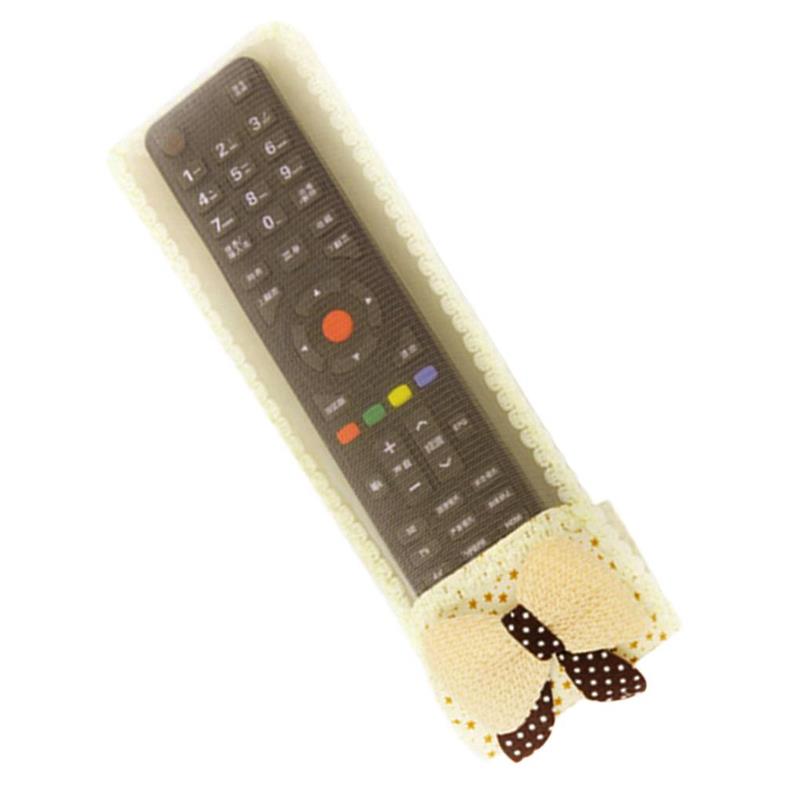 Drei Größe Tuch Fernbedienung Schutzhülle Xiaomi Apple Tv Film Fall für Home Elektrische Appliance Organizer Paket: Yellow / M(21x8cm)