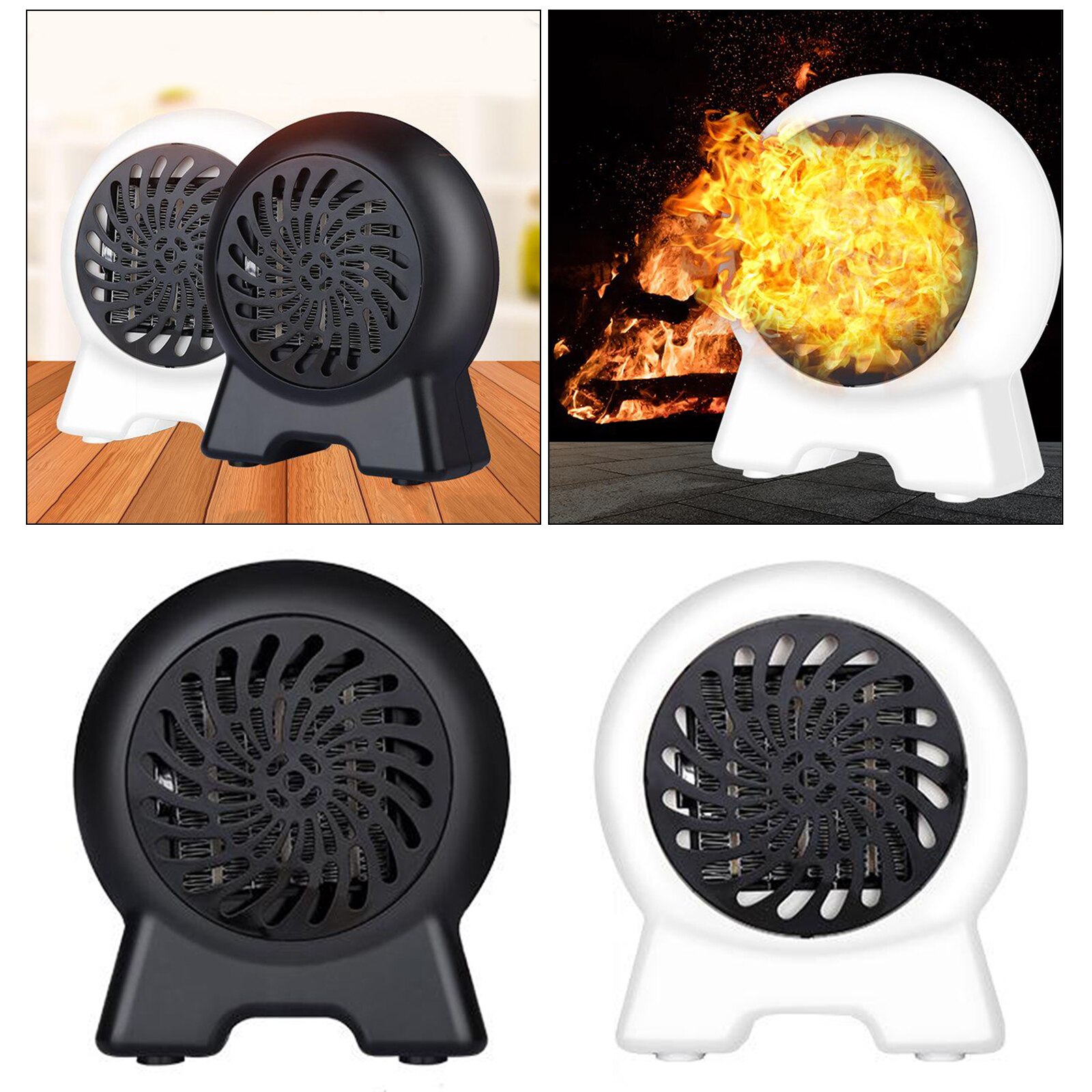 Space Heater, Indoor Personal Heater, Electric Heater with Over Heat Protection, Quick Heat up for Home Office