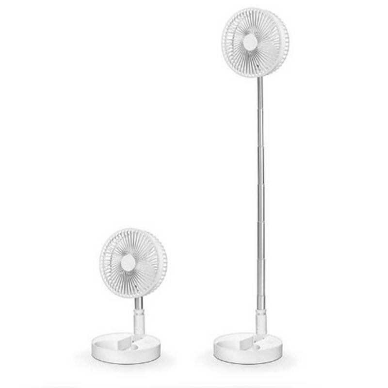 Portable Folding Telescopic Floor/USB Rechargeable Desk Fan With 7200mAh 4 Model Folding Telescopic Mini FanHousehold Merchandis