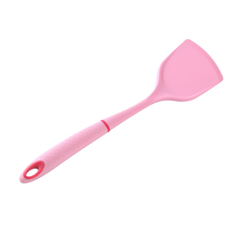 Hoge temperatuur kooklepel schep keukengereedschap antiaanbakpan speciale spatel kookschep siliconen chinese schep