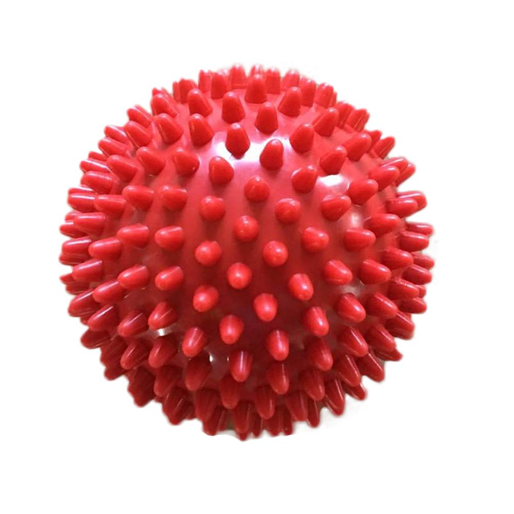 7.5 CM PVC Musle Roller Ball Spinal Massage Relieve Sore Muscle Yoga Ball: Red