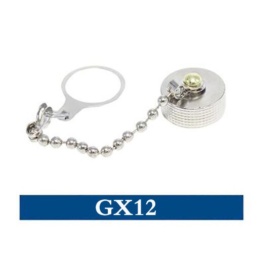 1pcs GX12 GX16 GX20 Aviation Connector Plug Cover Waterproof cover Dust Metal/Rubber Cap Circular Connector Protective Sleeve: Full Metal GX12