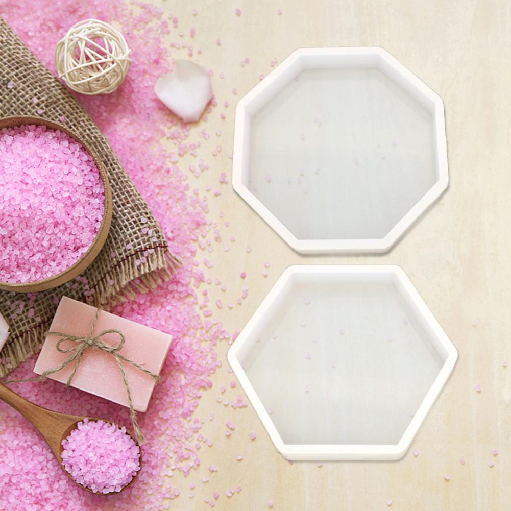 Silicone Mold Nordic Geometry DIY Crystal Epoxy Octagonal Plaster Ashtray Coaster Epoxy Resin Making Craft Clay Resin Molds