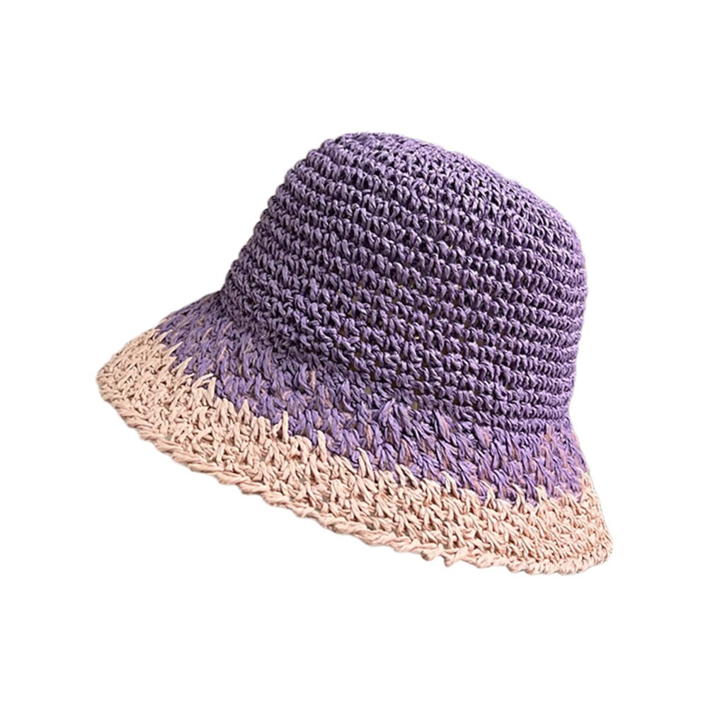 Novo chapéu feminino osso chapéu de palha balde chapéu retalhos viseira de sol chapéu de crochê senhoras luffy chapéu de palha bonés para mulher atacado