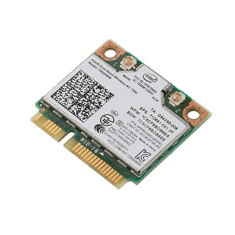 Scheda Dual Band wireless-ac 7260HMW Mini PCI-E BT4.0 per hp SPS 710661-001