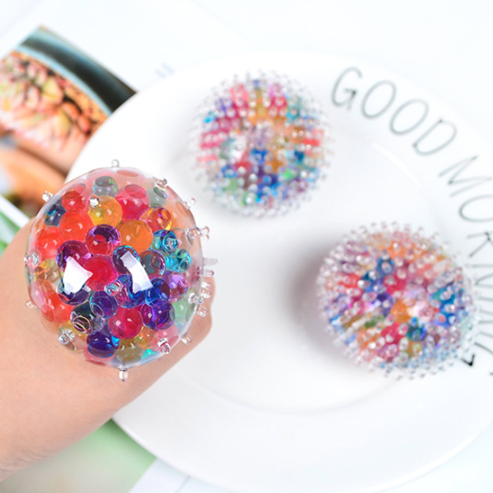 12PCS Stress Relief Squeeze Balls - Anxiety Relief Toys for Kids & Adults - Fun Party Favors