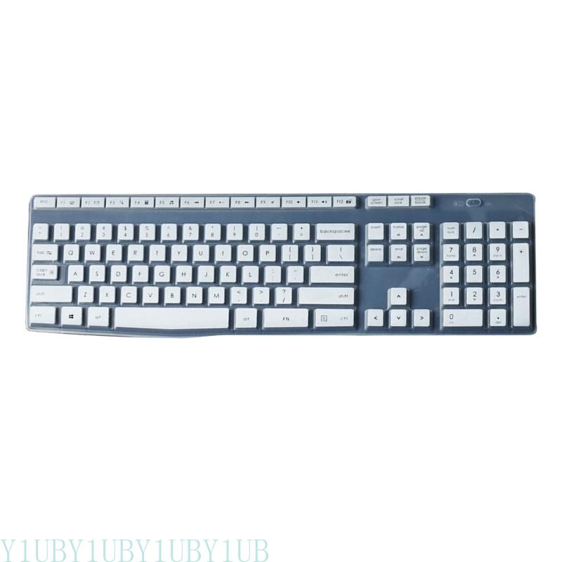 Y1UB Dustproof Waterproof Transparent Silicone Keyboard Cover Skin Protectors for MK345 K345 Wireless Keyboard Accessories