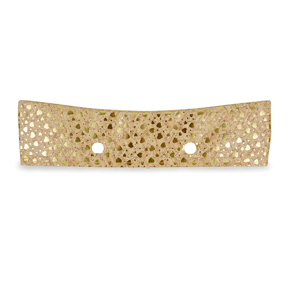 New Classic Mini grana del Legno motivo Trim DELL'UNITÀ di elaborazione del Faux Leahter Trim Decorazione per Obag Borsa per O Corpo Del Sacchetto di Estate autunno