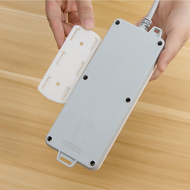 Plug-In Bracket Wall-Mounted Household Non-Porous Socket Wall Hook Kitchen Strong Paste Patch Panel Hook Plug Row Storage Racks