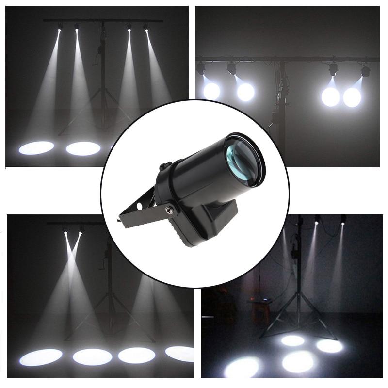 Luz de escenario de 5W RGBW, foco Led de pines de haz de Disco para de DJ KTV, focos con Pin de bola para espejo
