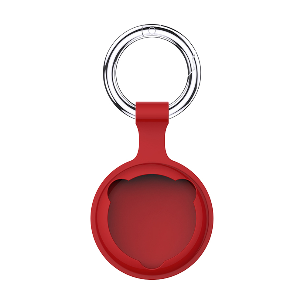 Silicone Protective Case Portable Keychain Protective Sleeve Anti-Lost Device Protector Cover for Apple Airtags Locator Tracker