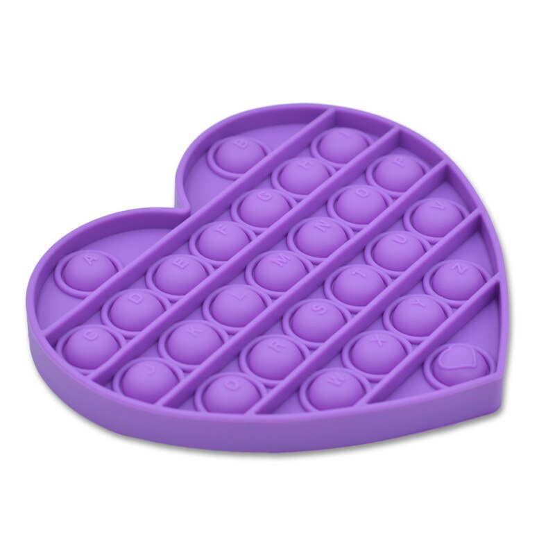 Pop Fidget Reliver Stress Toys Rainbow Push It Bubble Antistress Toys Adult Children Sensory Toy To Relieve Autism: Chocolate