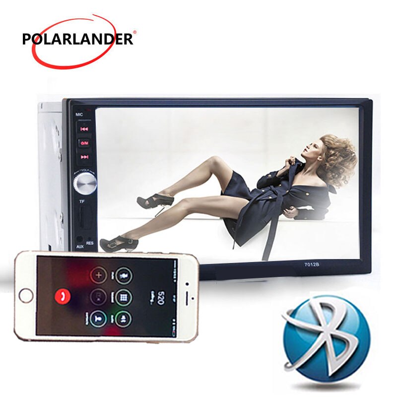 Lcd Touch Screen Auto Radio Mp5 Speler Bluetooth Hd 1080P Film Ondersteuning Achteruitrijcamera 2 Din Auto Audio spiegel Link