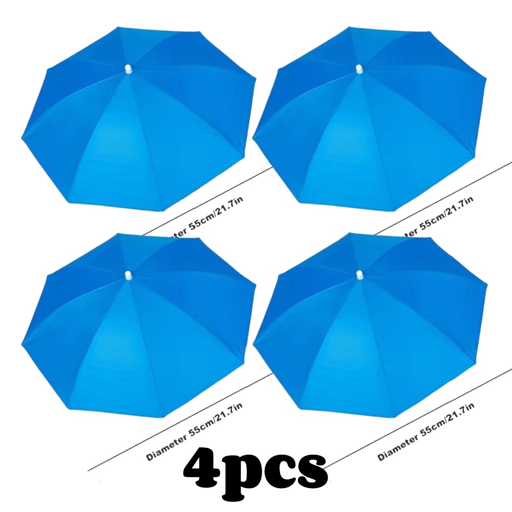 Paraguas plegable para la cabeza, sombrero de pesca portátil impermeable de 55CM, sombrero de lluvia manos libres para senderismo, Camping, paraguas de camuflaje para adultos