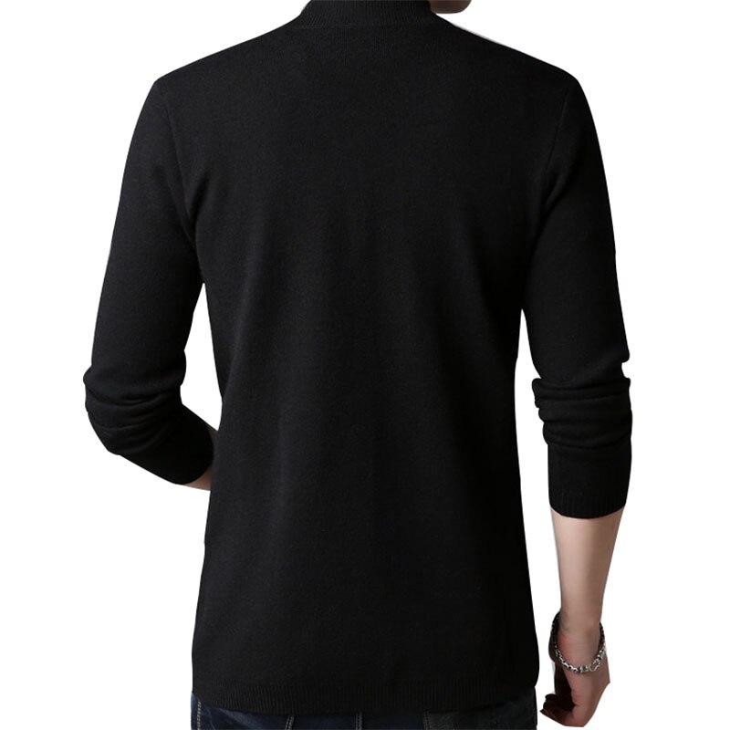 Casual cardigan stickat herr solid sjal tröja herr tunna kappor pull homme långärmade tröjor jackor toppar 3xl