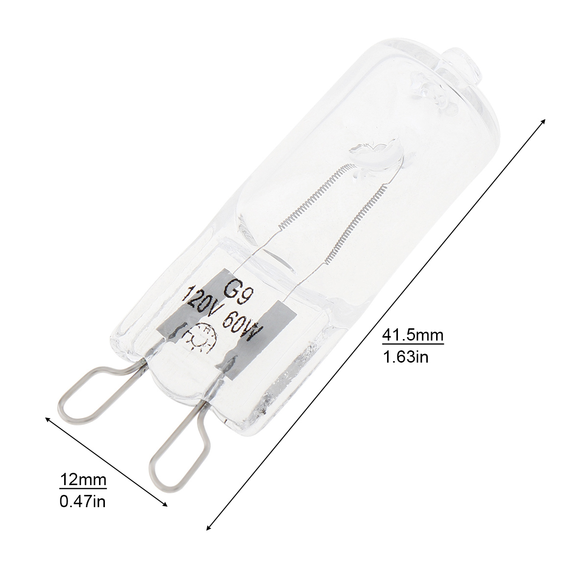 10 Uds G9 25W 40W 60W bombillas halógenas transparentes/esmeriladas Base de 2 pines bombilla pequeña blanca cálida para candelabros/colgantes/luces de gabinete