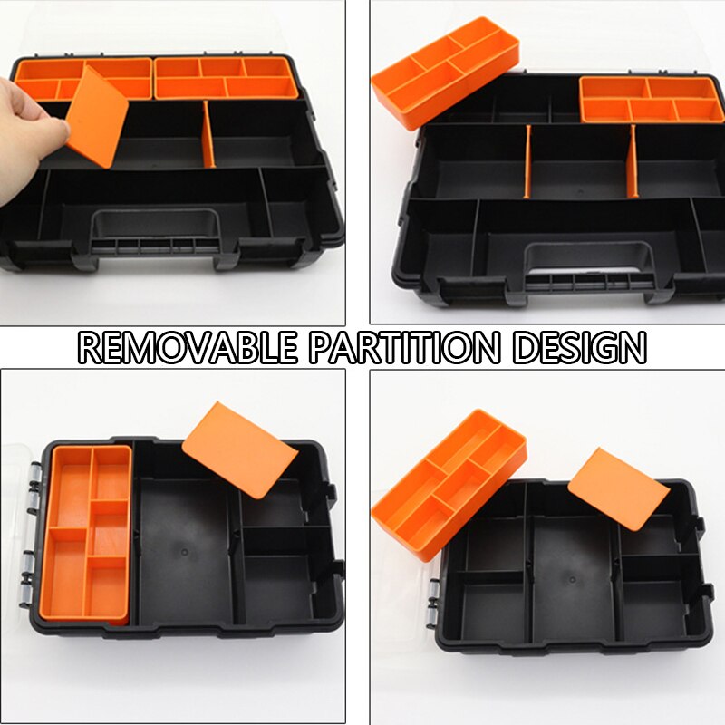 Multifunction Screw Parts Large Storage Box Maintenance Electrician Tool Box Hardware Car Repair Anti-fall Box Accessory
