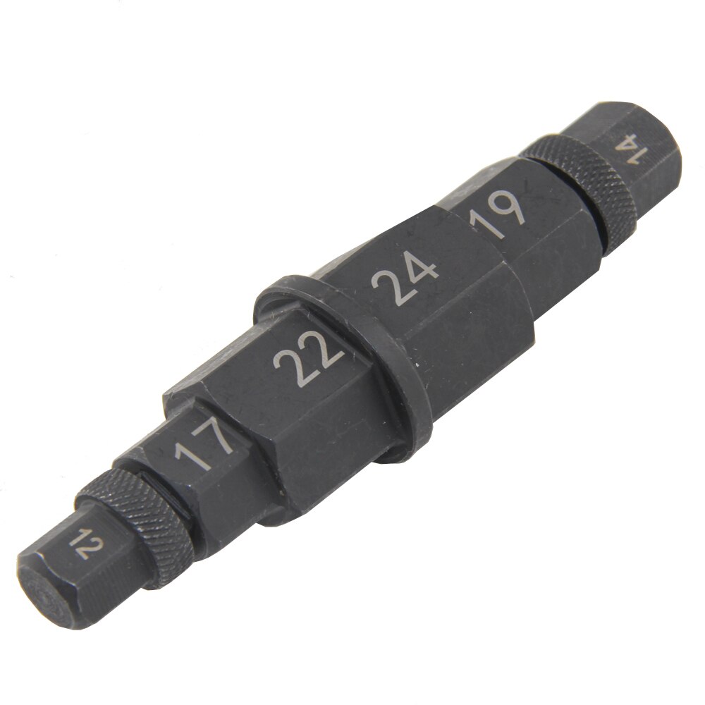 Sexkantsaxel verktyg för motorcykel framaxel hjul sexkant insex axel spindel verktyg 12mm, 14mm, 17mm, 19mm, 22mm, 24mm