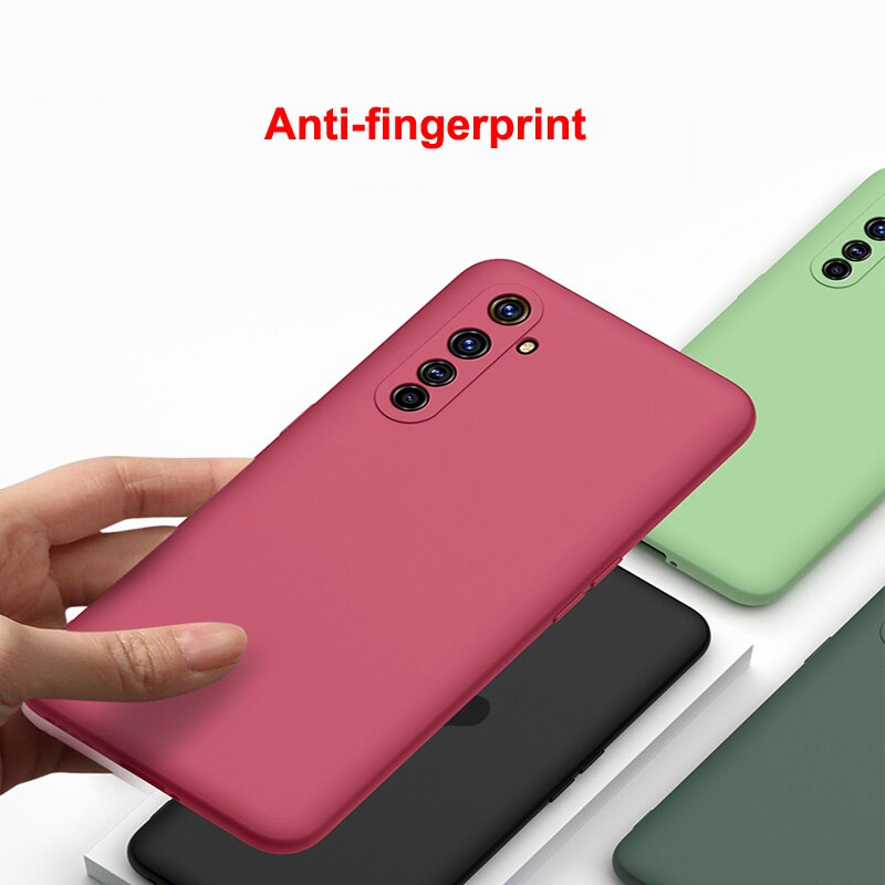 Voor Oppo Realme 6 Pro 6 6S X50 Pro X50 X2 Xt 5 5i Reno Ace2 Case Vloeibare Siliconen bescherm Camera Soft Matte Anti-Klop Cover Funda