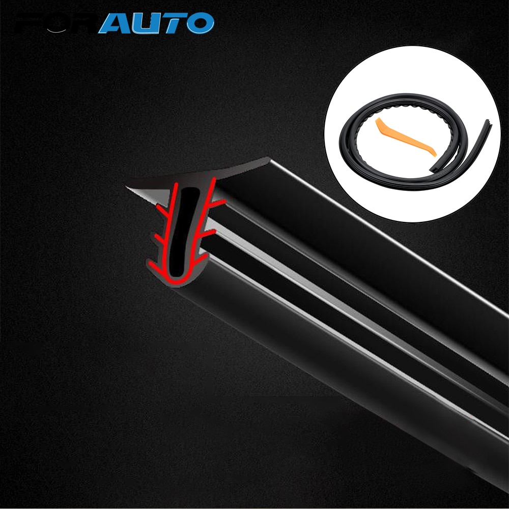 Forauto Noise Sound Isolatie Rubber Strip Auto Rubber Dashboard Seal Strip Auto Stickers Filler Tochtstrip Styling Moulding