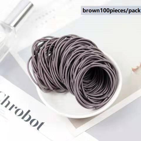 Meisjes elastiek koreaanse stijl schoonheid haar look vrouw kapsel accessoires: Bruin