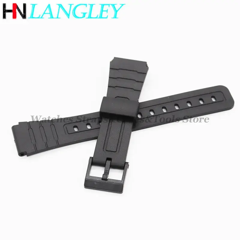 Correa de goma para reloj Casio W800H Band 12 14 16 18 20mm 22mm accesorios de correa de silicona para buceo deportivo F91W F84 F105/108/A158