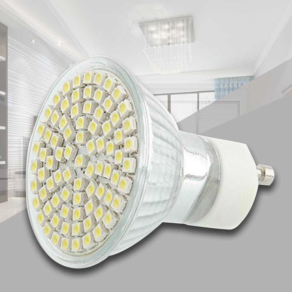 Bombilla Led GU10 60 * SMD 220V punto blanco brillante Pure Super tiendas foco práctico