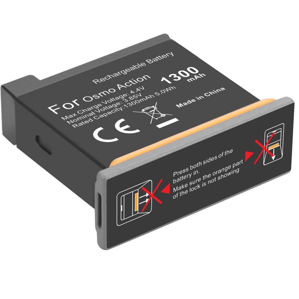 Osmo handling batteri  + 3 havn smart hurtiglader til dji osmo sportskamera