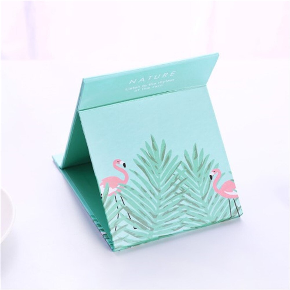 Espejo plegable de maquillaje para dormitorio, vestidor de escritorio de libros, bonito espejo grande portátil plegable para estudiantes, espejo plegable de escritorio: Style 4