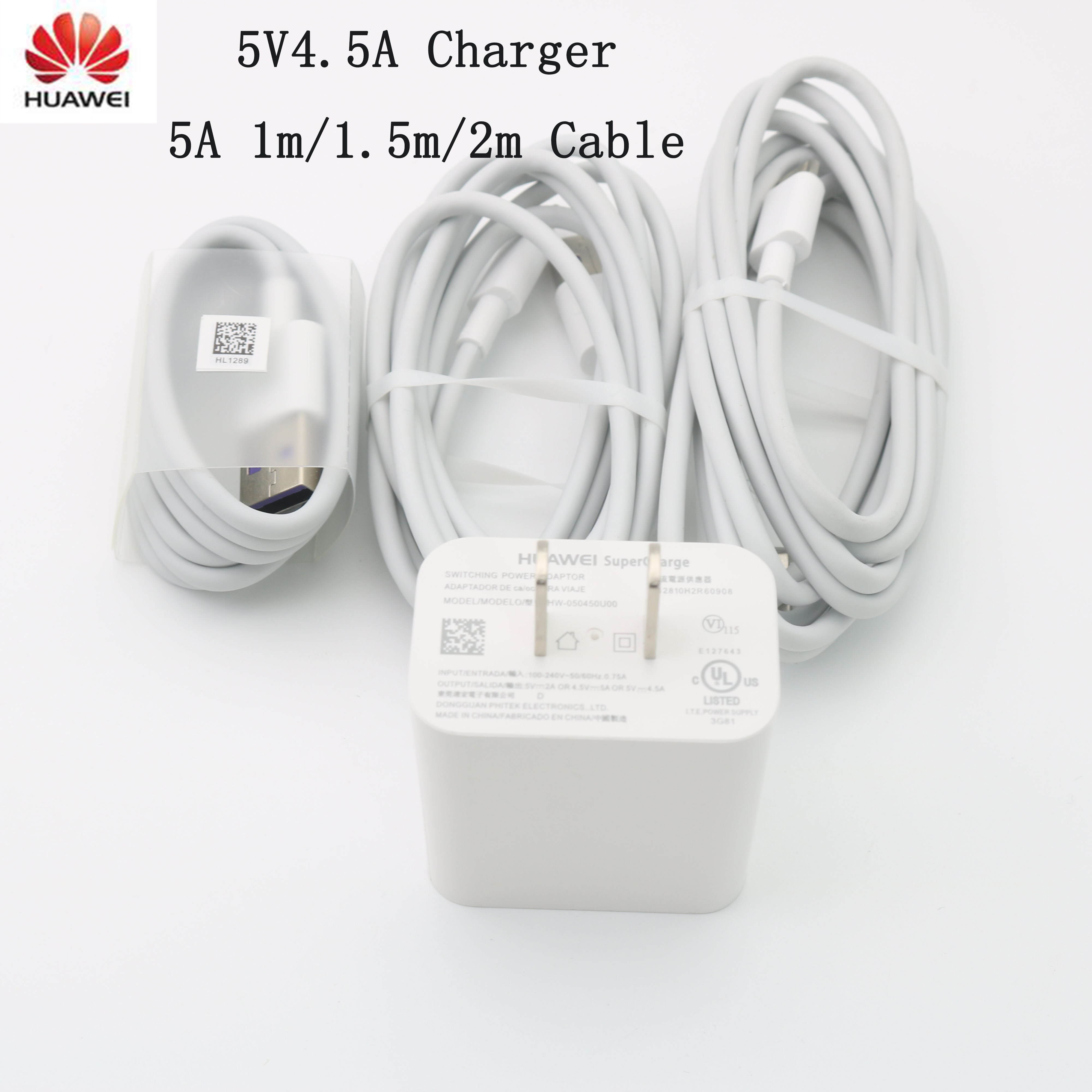 Original Huawei Schnelle Ladegerät 5V 4,5 EINE UNS stecker Usb Typ-C kabel schnell aufladen Adapter für Kamerad9 10 Kamerad 20 X P30 P20 Profi P10 Plus