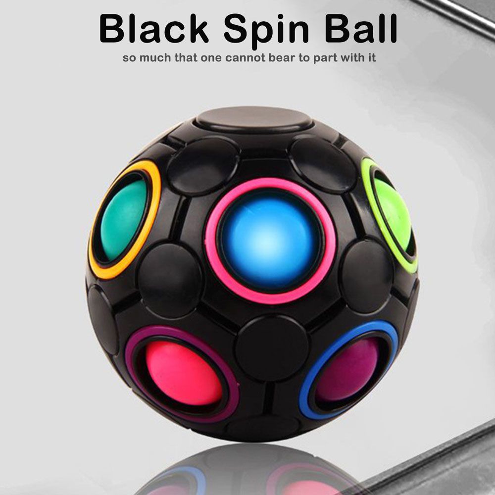 Antistress Stress Relief Cube Rainbow Ball Puzzles Football Cube Funny Hand Game Brain Teaser Educational Fidget Toys For Kids