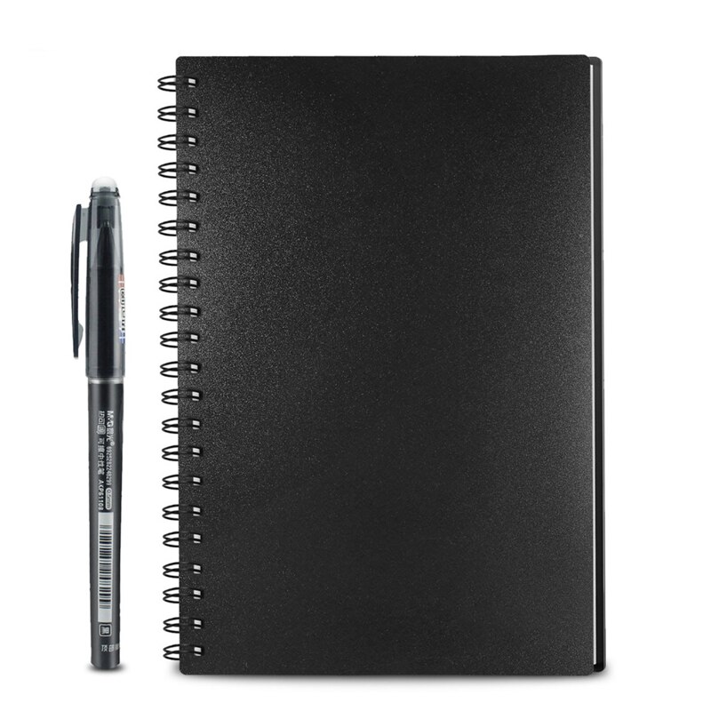 A5 Size Smart Herbruikbare Uitwisbare Notebook Magnetron Wave Cloud Wissen Notepad Notitieblok Gevoerd Met Pen Bespaart Papier