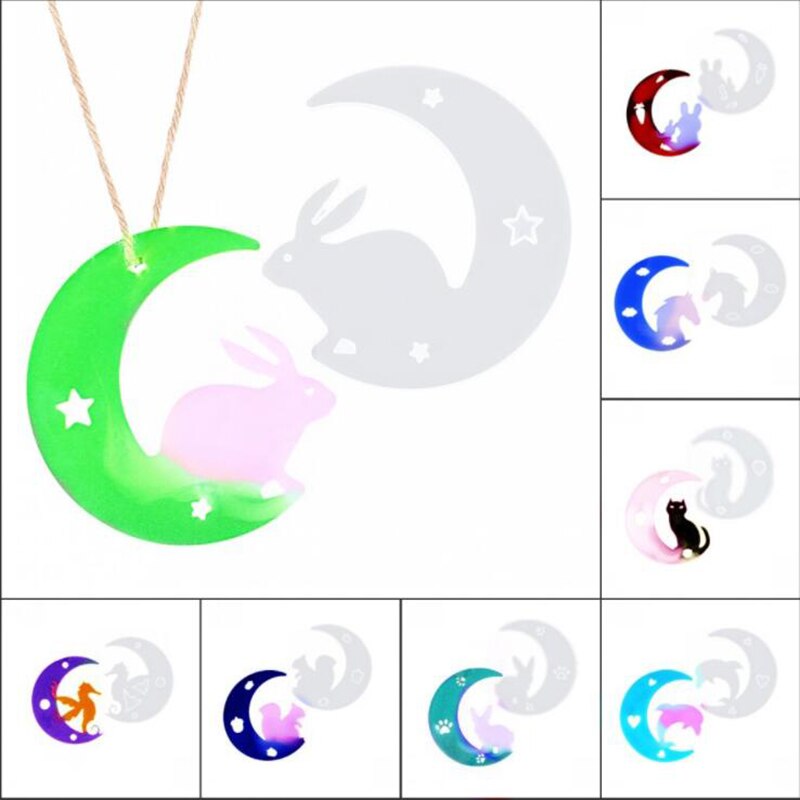 DIY Kristall Gutta percha Hirsch Katze Mond Silikon Spiegel bilden Kaninchen Delfin Anhänger Silikon bilden
