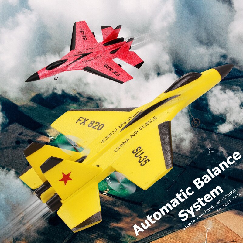 FX-820 SU-35 RC Remote Control Airplane 2.4G Aliante RC Drone Fighter Hobby Aereo Aliante Aereo EPP Schiuma Giocattoli RC Aereo All&#39;aperto