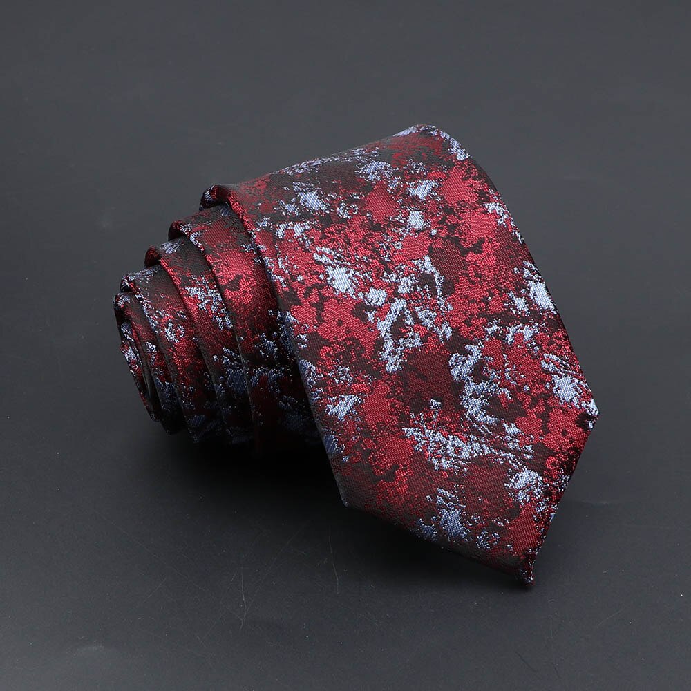 Tie Voor Mannen Klassieke Zakelijke Blauw Rood Plaid Stippen 6Cm Jacquard Stropdas Dagelijkse Slijtage Das Wedding Jurk Accessoires: 5