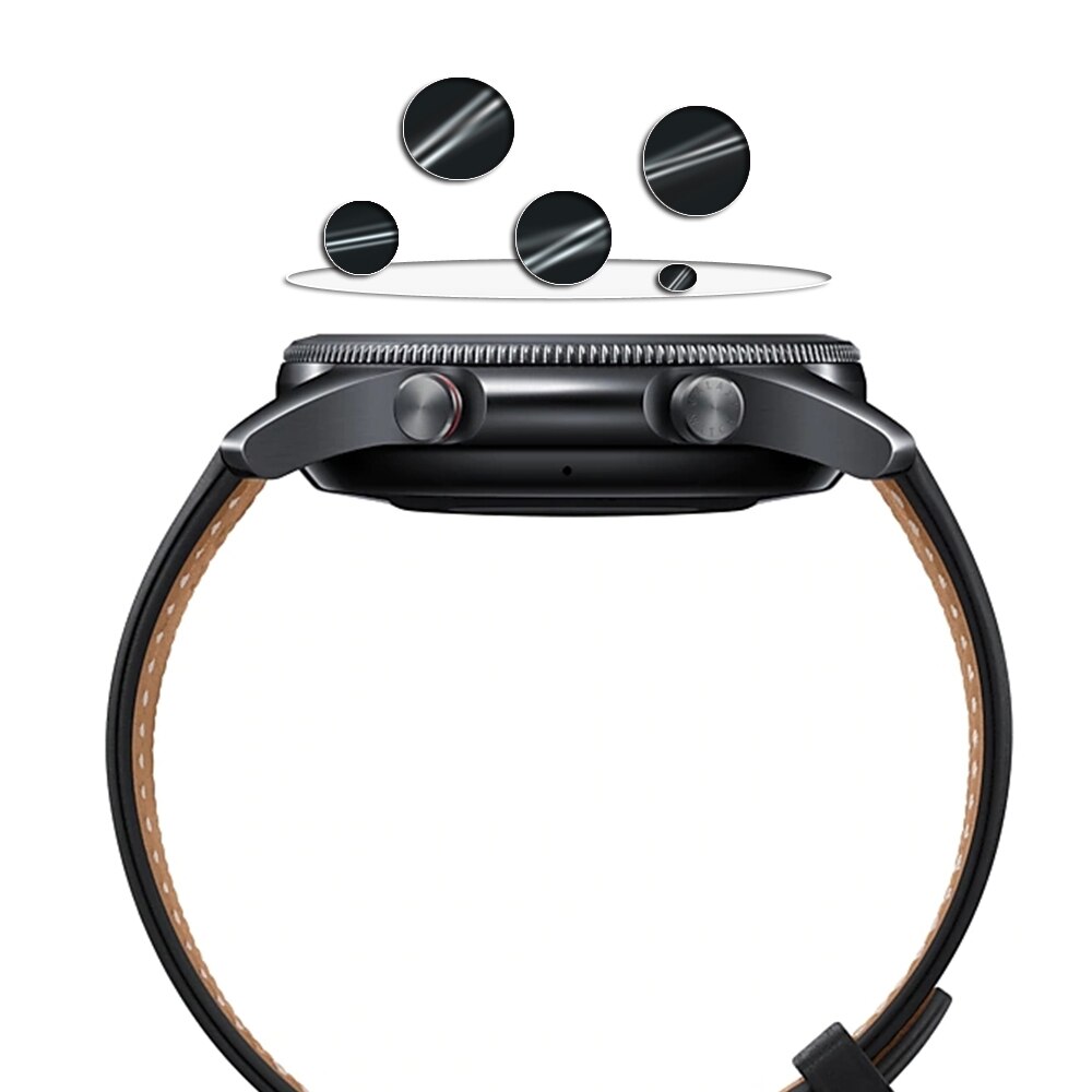 För samsung galaxy watch 3 41mm 45mm skärmskydd i härdat glas anti-scratch hd clear anti-bubble för galaxy 3 titta film