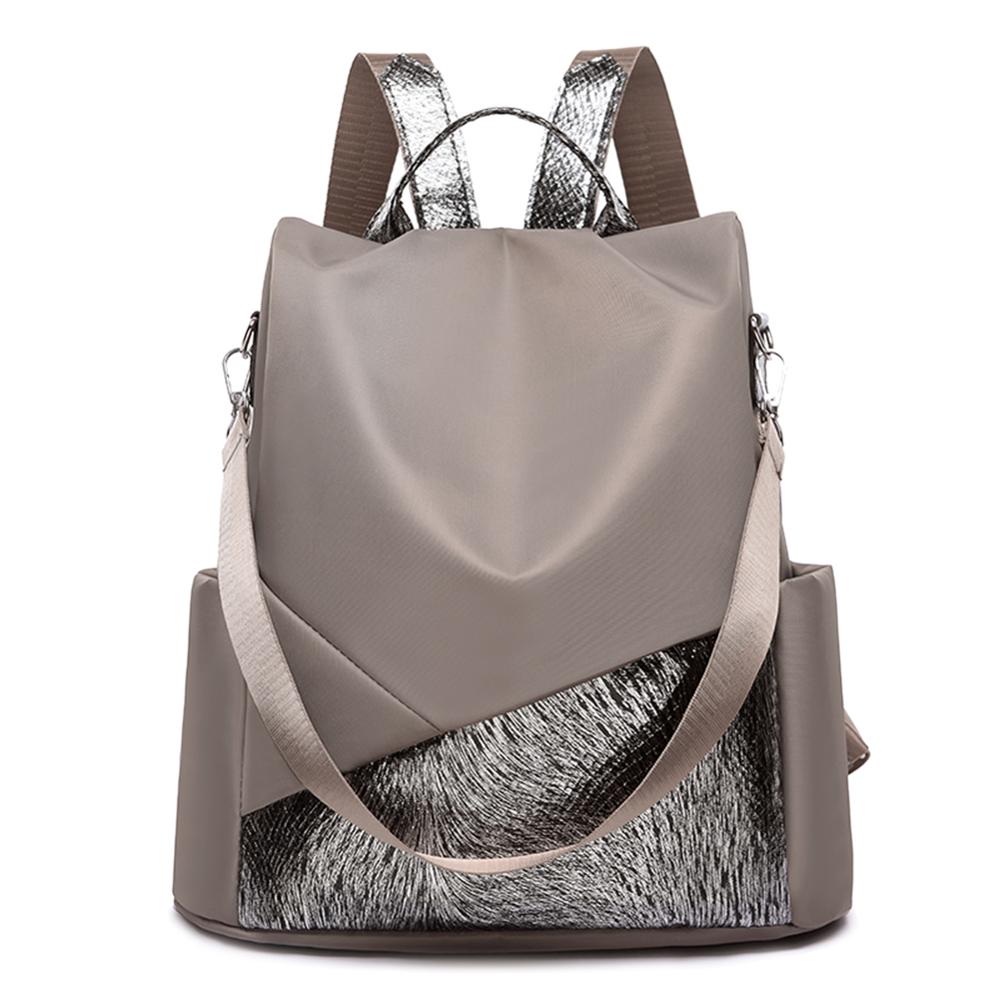 Female Anti-theft Backpack Waterproof Oxford Women Backpack Women Travel Bag Brand Ladies Large Capacity Backpack: Style B Camel